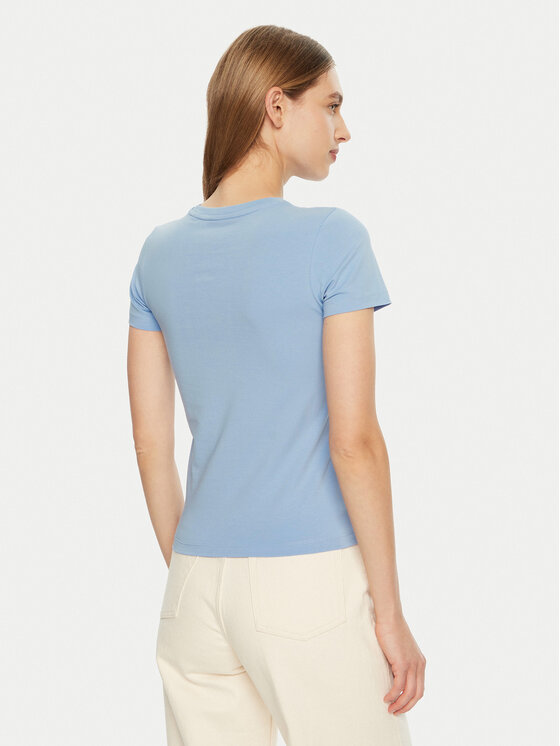 Guess Jeans Guess Jeans T-Shirt W4YI01 J1314 Błękitny Regular Fit