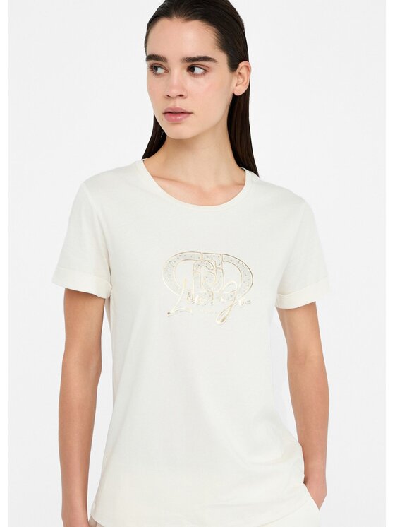 Liu Jo Liu Jo T-shirt TF5163JS923M9807 Bianco Regular Fit