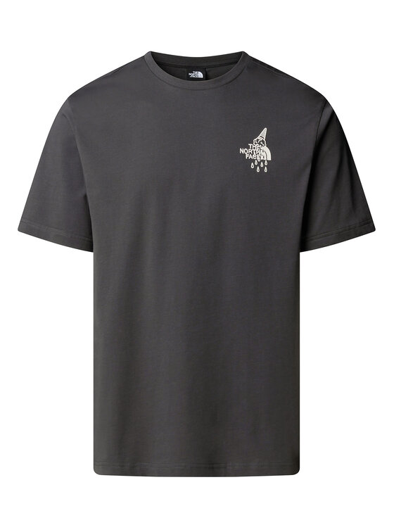 The North Face The North Face T-Shirt Powder Days NF0A8E4D Szary Relaxed Fit