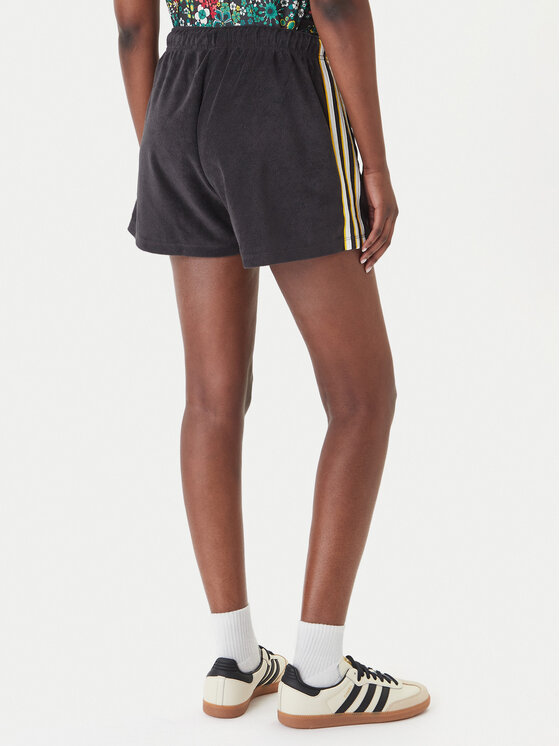 adidas adidas Sportiniai šortai Terry Towel Firebird KD1398 Juoda Loose Fit