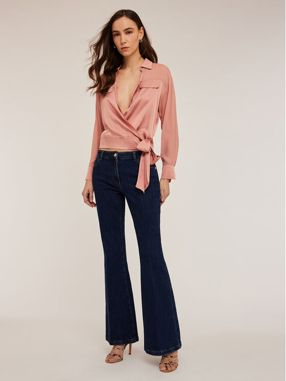 Motivi Motivi Jeansy P427Q403731N034 Niebieski Flare Fit