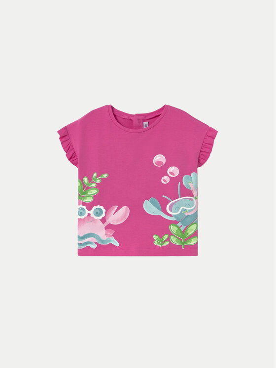 Mayoral T-Shirt 1048 Różowy Regular Fit