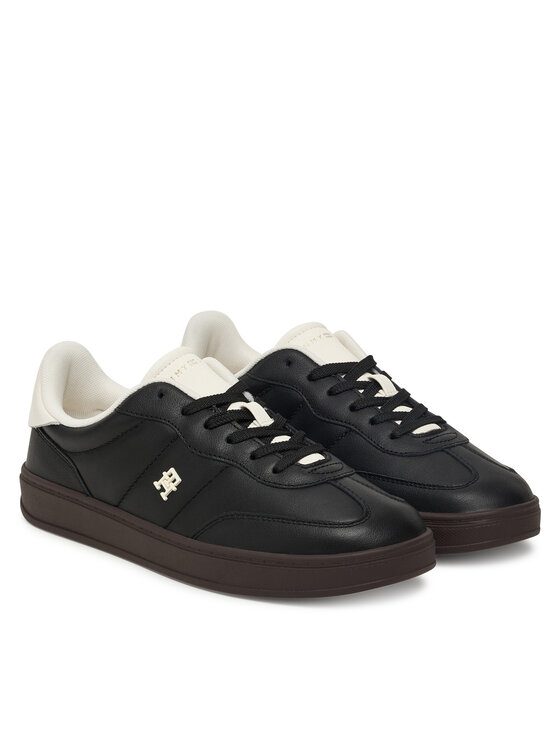 Tommy Hilfiger Tommy Hilfiger Sneakersy Heritage Shiny FW0FW08823 Czarny