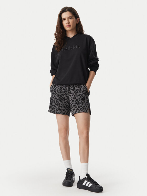 adidas adidas Спортни шорти Seasonal Essentials Animal Print KS7994 Сив Regular Fit