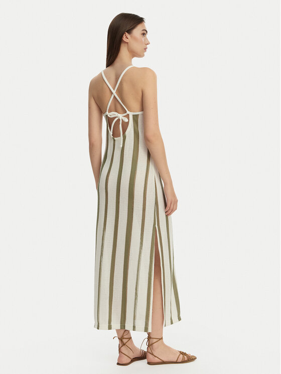 Roxy Roxy Strandkleid Nalu Sunset ERJX603502 Weiß Regular Fit