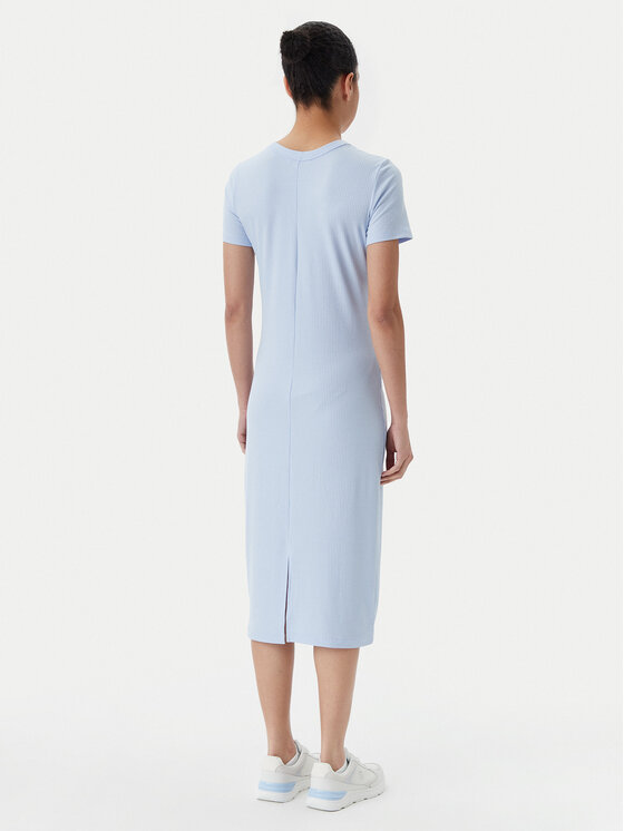 Tommy Jeans Tommy Jeans Rochie de zi DW0DW19721 Albastru celest Slim Fit