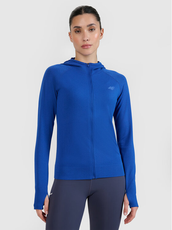 4F 4F Bluza techniczna BLAST Niebieski Slim Fit