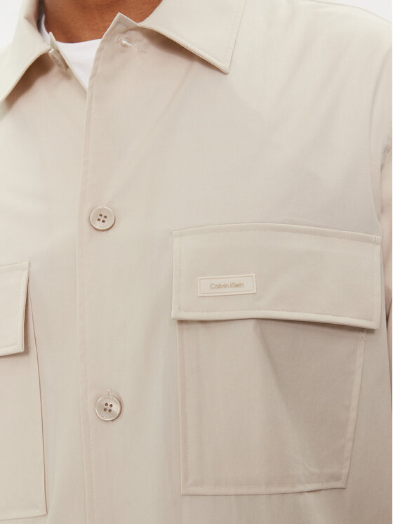 Calvin Klein Calvin Klein Πουκάμισο K10K111364 Μπεζ Boxy Fit