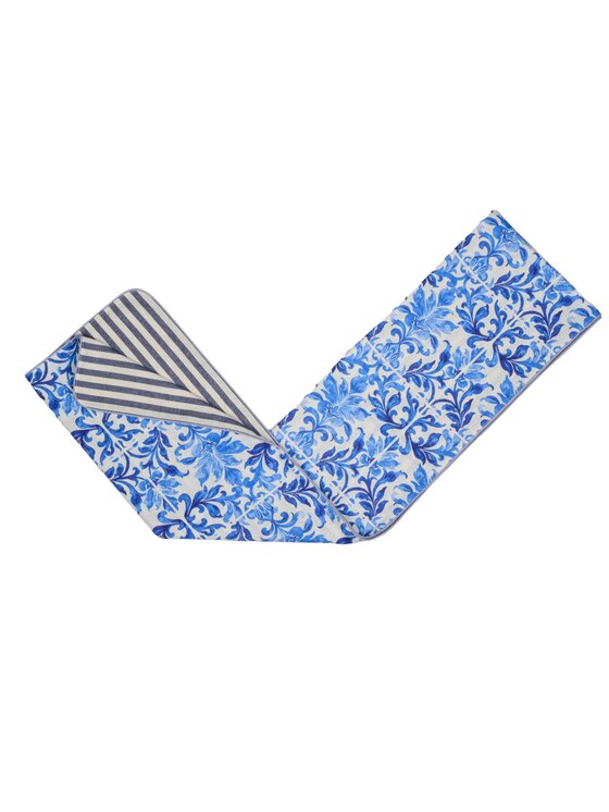 Roseberry Home Roseberry Home Bieżnik dwustronny Majolica Blue & Dandy Blue Niebieski