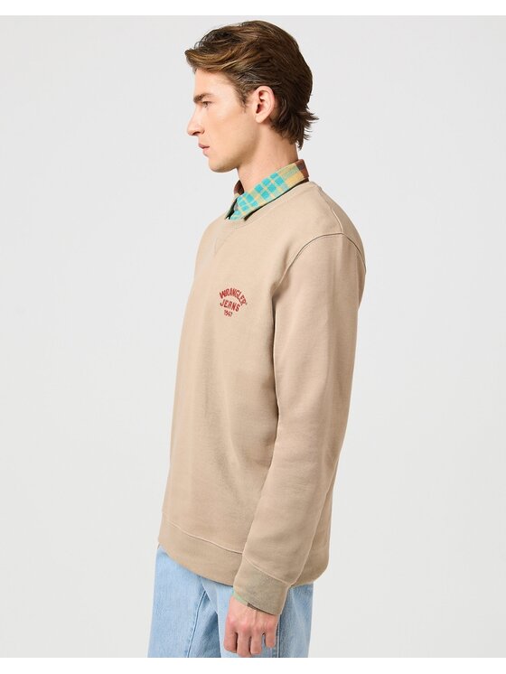 Wrangler Wrangler Felpa 112364092 Beige Regular Fit