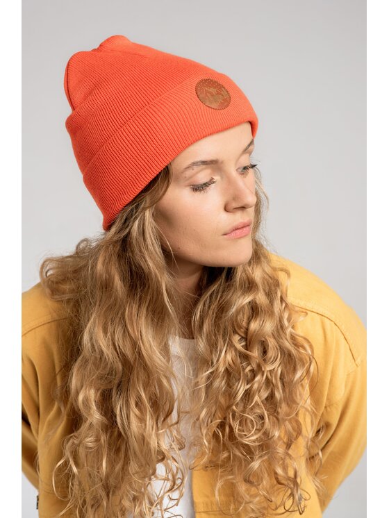 Kabak Kabak Czapka klasyczna beanie Pomarańczowy