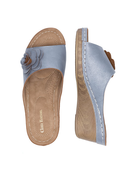 Clara Barson Clara Barson Pantoletten WYL05010-29 Blau