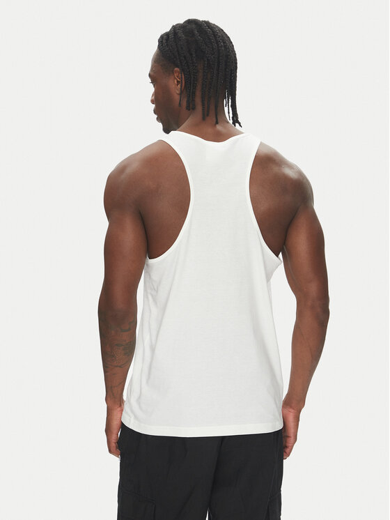Champion Champion Majica brez rokavov 220780 Bela Standard Fit