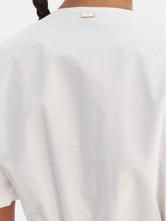 Fracomina Fracomina Coctailkleid FY26SD1037W40001 Weiß Regular Fit