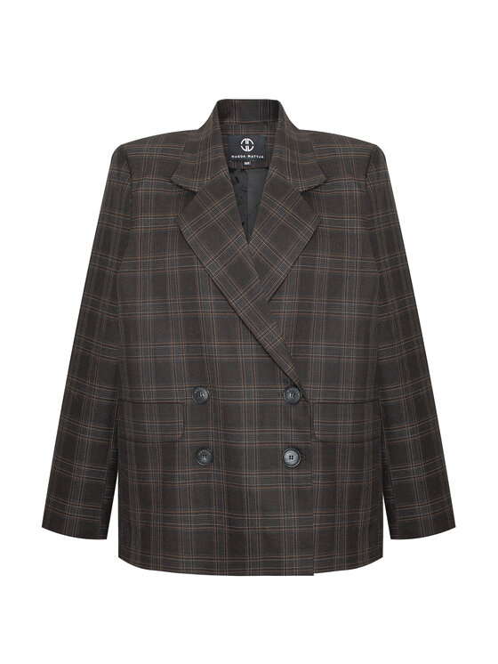 Magda Matyja Magda Matyja Marynarka JARET BLAZER Brązowy Regular Fit