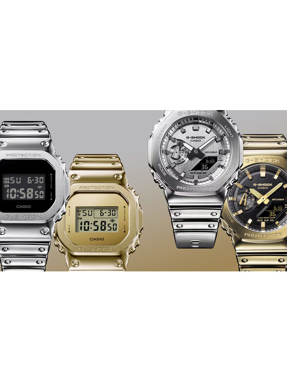 Casio Casio Zegarek GM-2100YM-8AER Srebrny