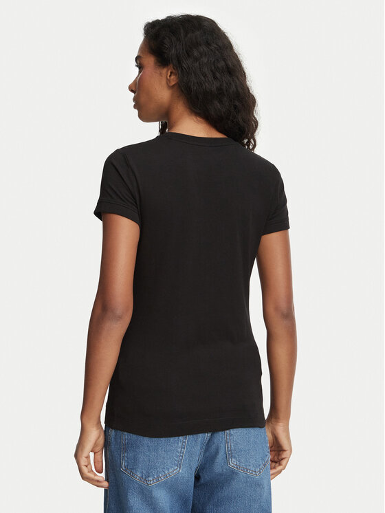 Guess Guess Футболка W2YI44 J1314 Чорний Slim Fit