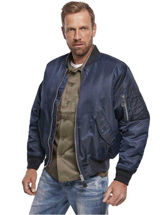 Brandit Brandit Kurtka bomber 3149.168.XL Granatowy Regular Fit