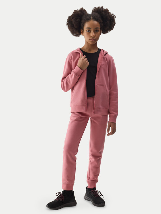 4F 4F Spodnji del trenirke 4FJWMM00TTROF0828 Roza Regular Fit