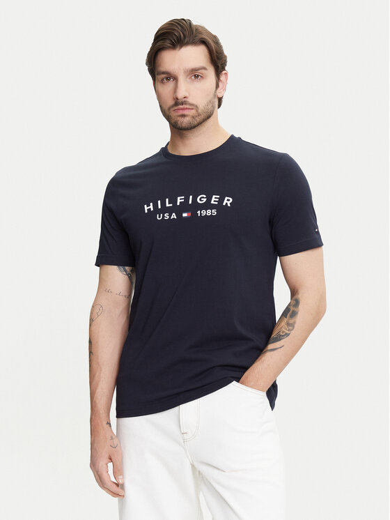 Tommy Hilfiger Tommy Hilfiger Футболка Fathers Day MW0MW39356 Cиній Regular Fit