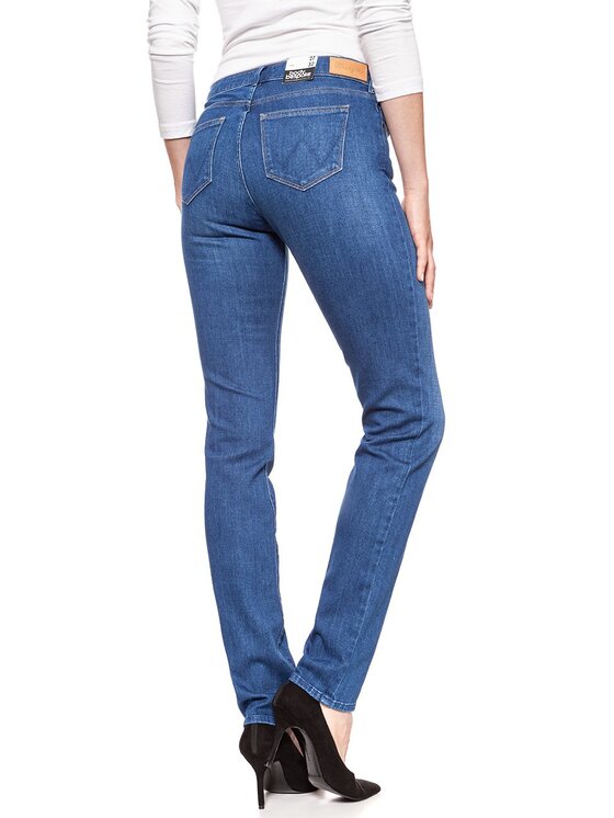 Wrangler Wrangler Jeansy SLIM Niebieski Slim Fit