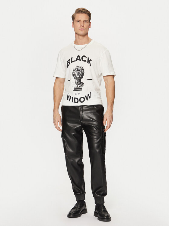 HUGO HUGO T-krekls Dostalgi 50530684 Balts Relaxed Fit