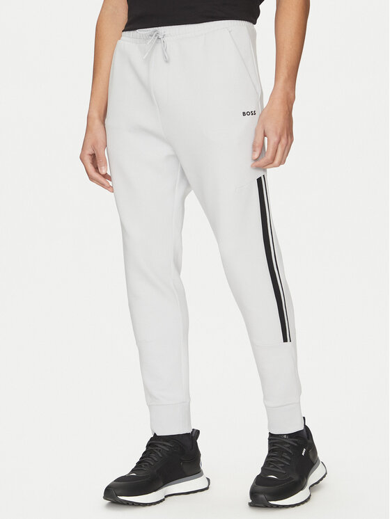 BOSS BOSS Dres 50533738 Szary Regular Fit