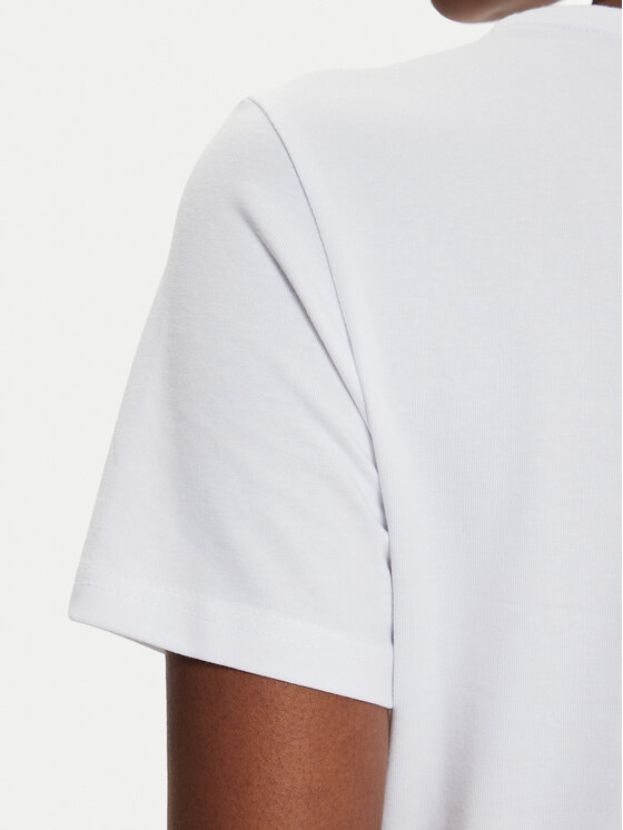 4F 4F Tričko 4FWMM00TTSHF1845 Biela Slim Fit