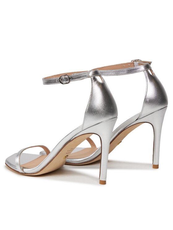 Stuart Weitzman Stuart Weitzman Sandály Nudistcurve 100 Sanda SA178 Stříbrná