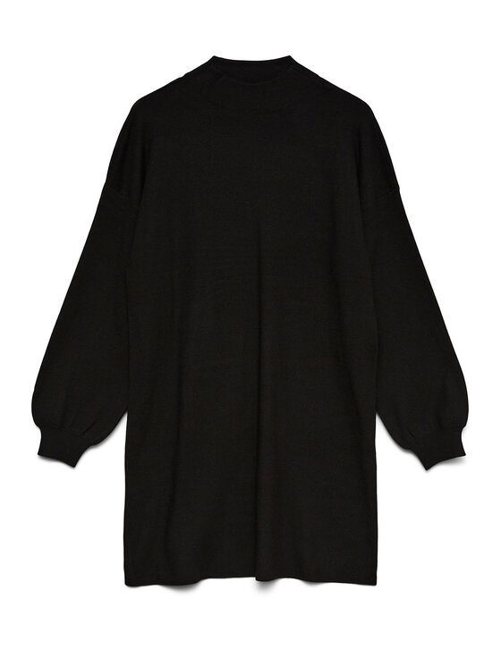 Vero Moda Vero Moda Kootud kleit Nancy 10249116 Must Relaxed Fit