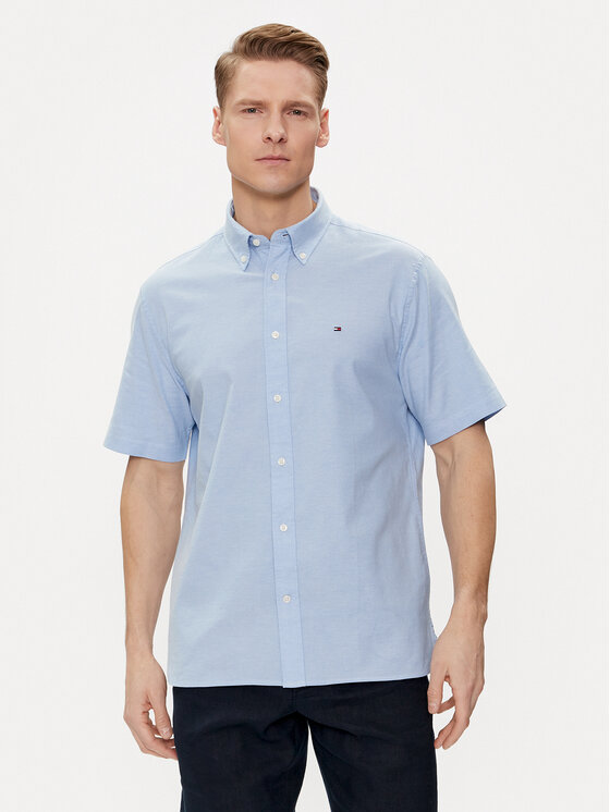 Tommy Hilfiger Košeľa 1985 MW0MW33810 Modrá Slim Fit