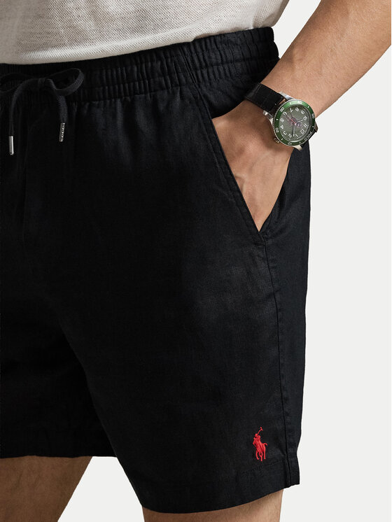 Polo Ralph Lauren Polo Ralph Lauren Шорти от плат 710P08205504 Черен Regular Fit