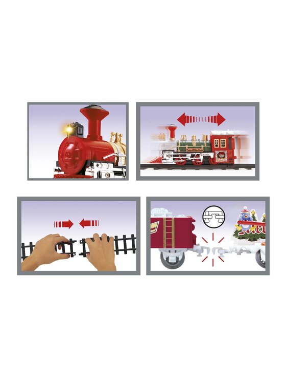 MIAhome MIAhome Figurka Kolejka bożonarodzeniowa, 16 elementów 104 cm Kolorowy