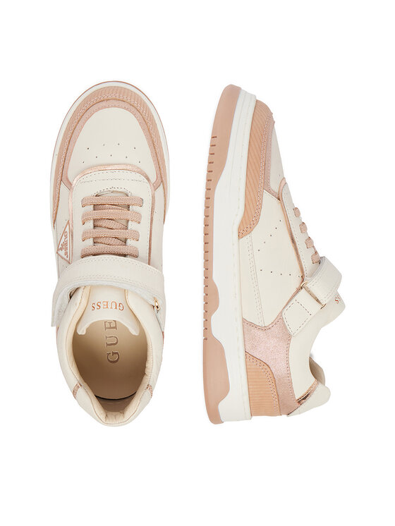 Guess Guess Sneakersy CEO-CI12-CAROL-05 Écru