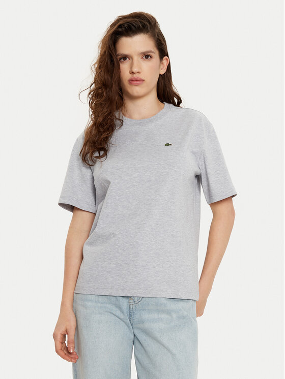 Lacoste Lacoste Majica TF7215 Siva Regular Fit