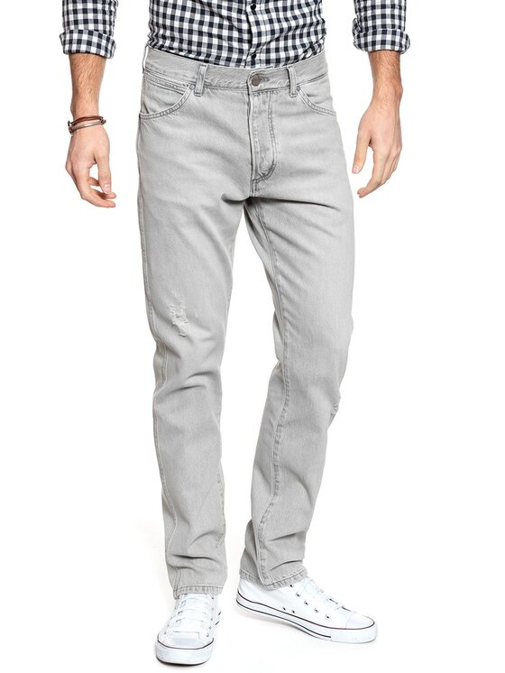 Wrangler Wrangler Jeansy SLIDER Szary Slim Fit
