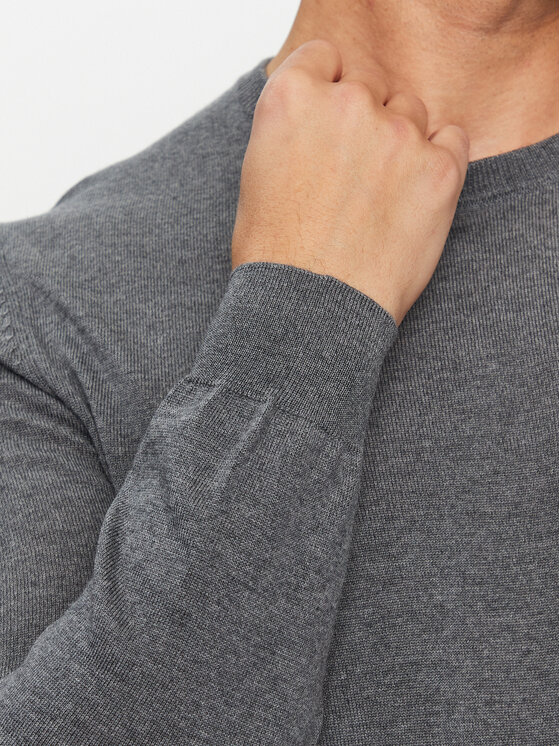 BOSS Boss Пуловер Botto-L 50476364 Сив Regular Fit