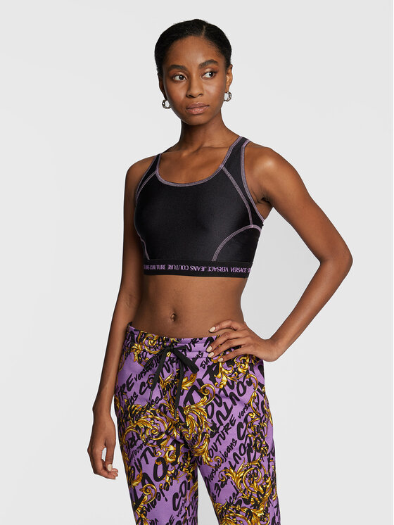 Versace Jeans Couture Versace Jeans Couture Sportinė liemenėlė Shiny 73HAM607 Juoda