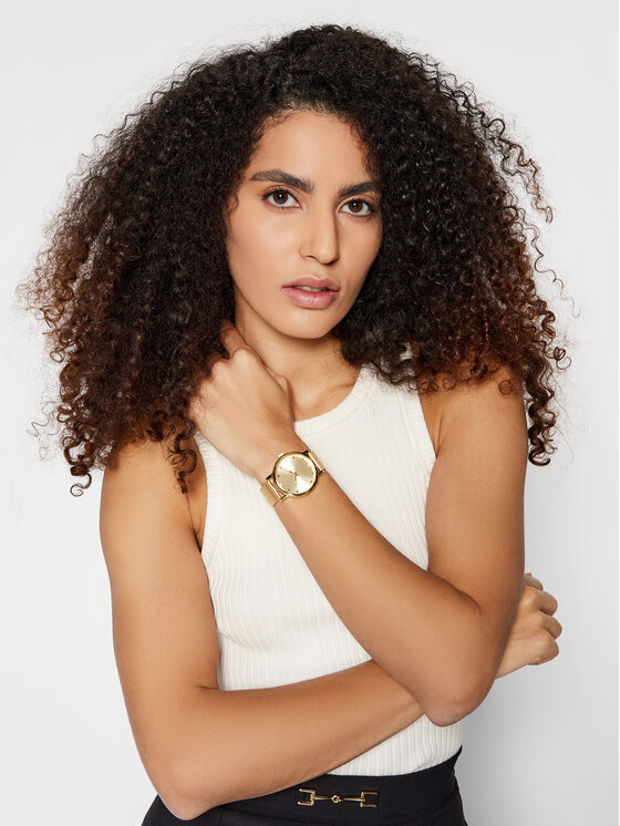 Timex Timex Ročna ura Originals TW2U05400 Zlata