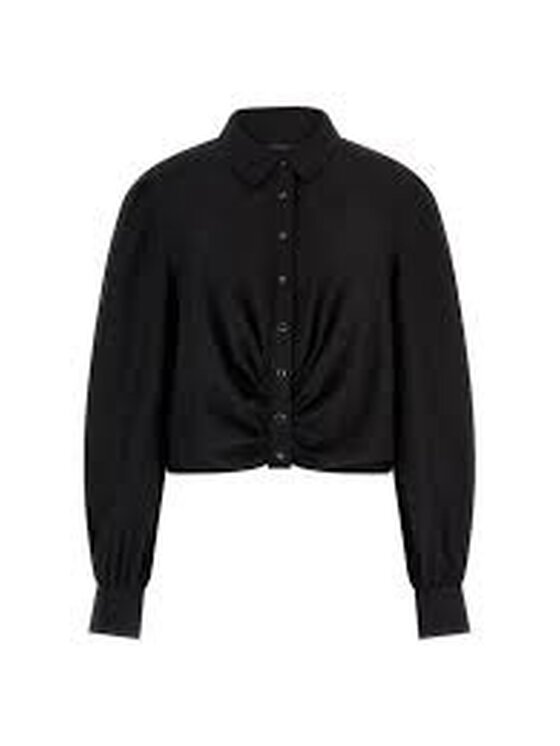 Guess Guess Koszula W3BH76WFR72 JBLK Czarny Regular Fit