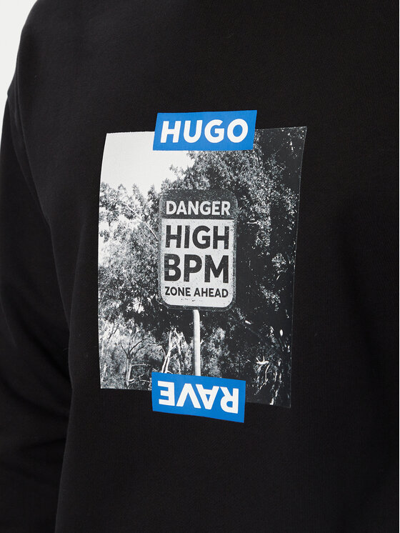 HUGO HUGO Felpa Noldocrew 50570029 Nero Regular Fit
