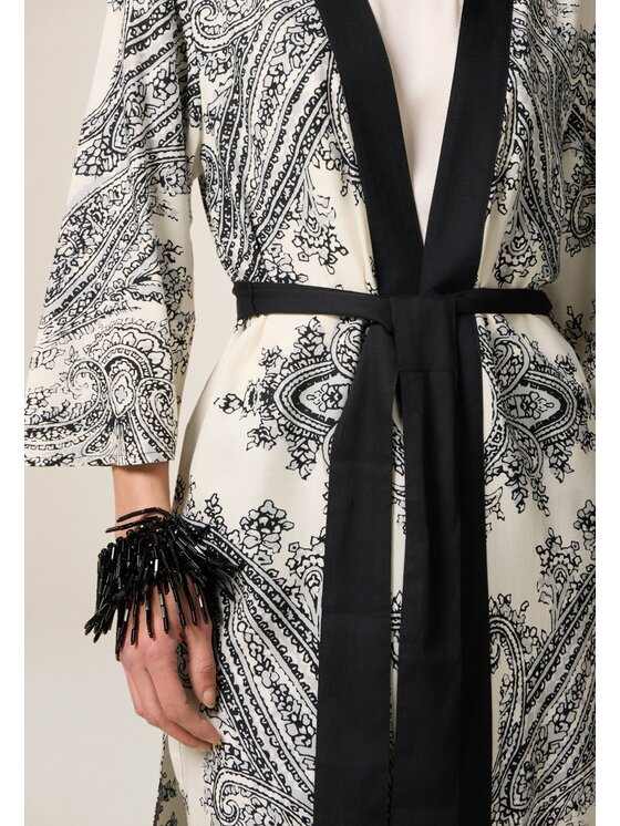 Oltre Oltre Kimono 2479J000717N0S1 Czarny Baggy Fit