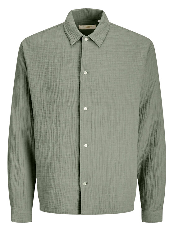 Jack & Jones Jack & Jones Košeľa Nantucket 12291804 Zelená Relaxed Fit