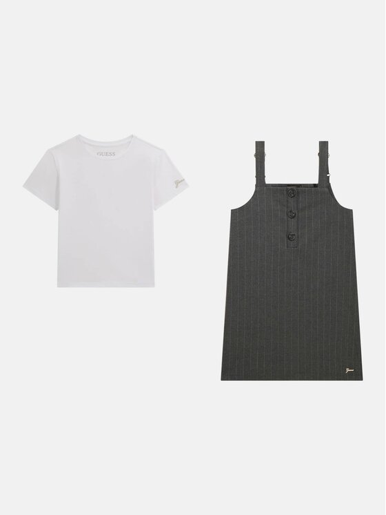Guess Kids Guess Kids Každodenní šaty 178657 Šedá Classic Fit