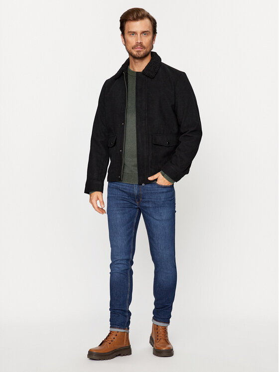 Jack&Jones Jack&Jones Demisezoninė striukė 12236162 Juoda Regular Fit