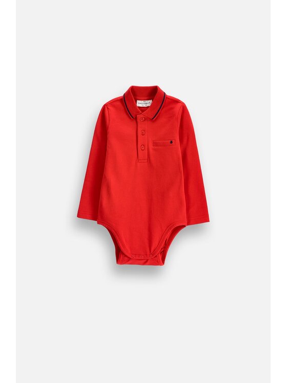 Coccodrillo Coccodrillo Dětské body ZC6112401EBB-009 Červená Regular Fit