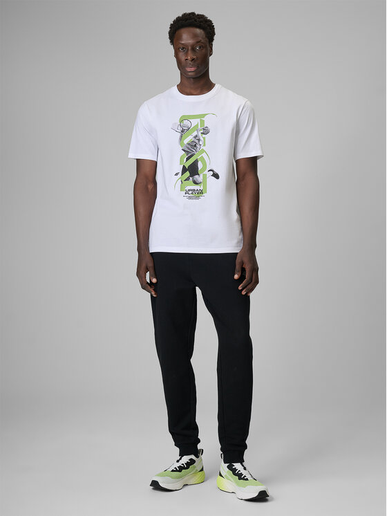 4F 4F T-Shirt FLUID EXPRESSIONS Biały Regular Fit