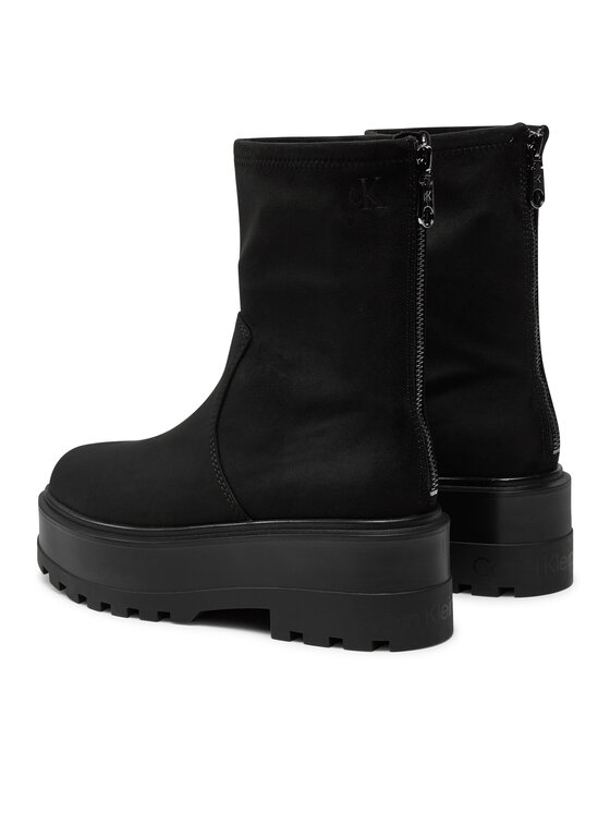 Calvin Klein Jeans Calvin Klein Jeans Μποτάκια Flatform Zip Mg Ss YW0YW01602 Μαύρο