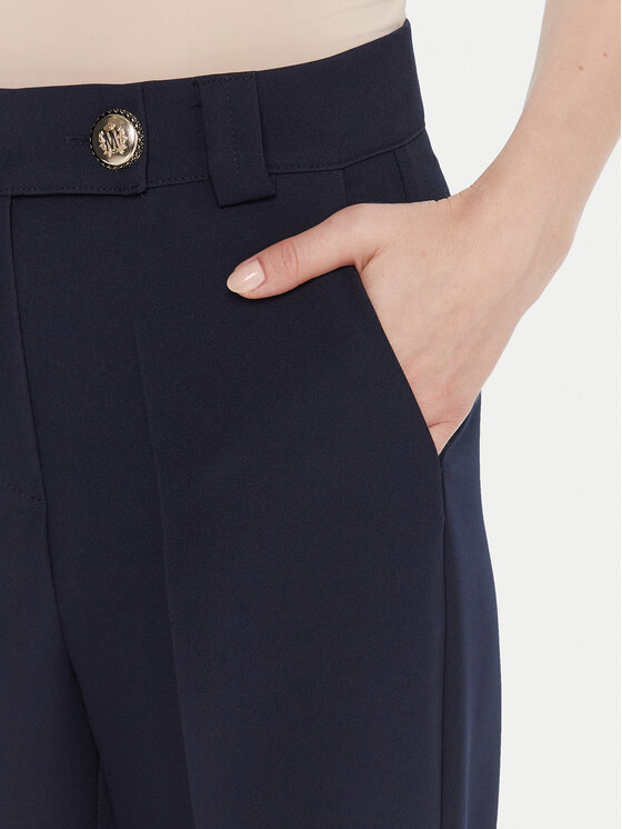 Maryley Maryley Штани з тканини 25IB563/43BL Cиній Regular Fit