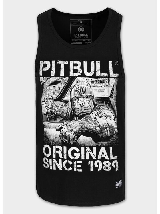 PITBULL PITBULL Tank top Tank Top Slim Fit Drive L Czarny Regular Fit